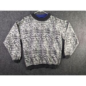Santana Long Sleeve Sweater Size Small Funky 90s Vintage Print
